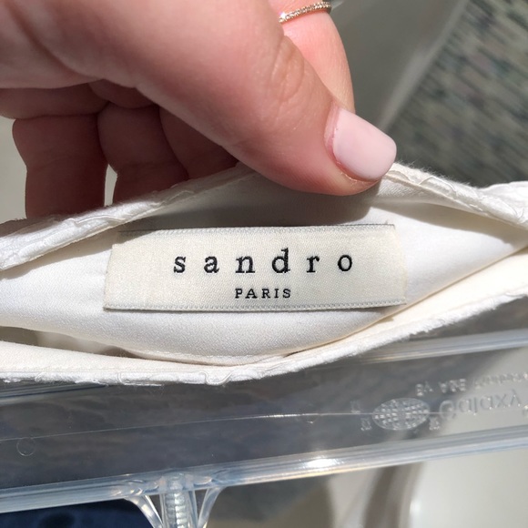 Sandro White Lace Skirt - Picture 4 of 8